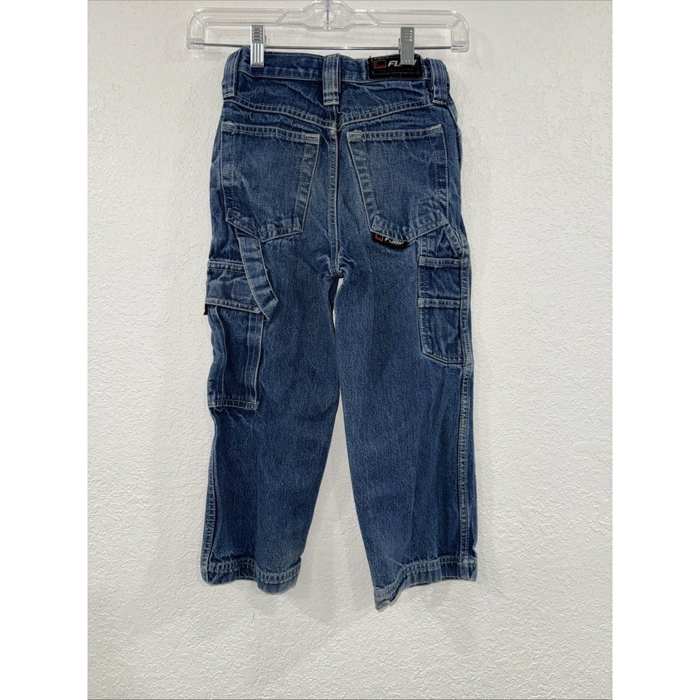 FUBU The Collection Blue Straight Jeans Classic Style Boys Size 5